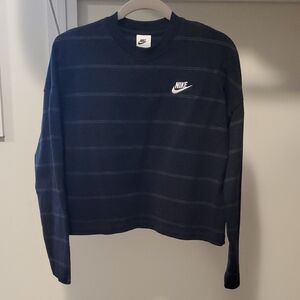 Nike Women's Cropped Oversized Pullover Sweatshirt Sz Small ... Like New